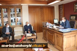 دیدار مدیر و معاون هماهنگی دانشگاه فرهنگیان استان با رییس دانشگاه تبریز 2