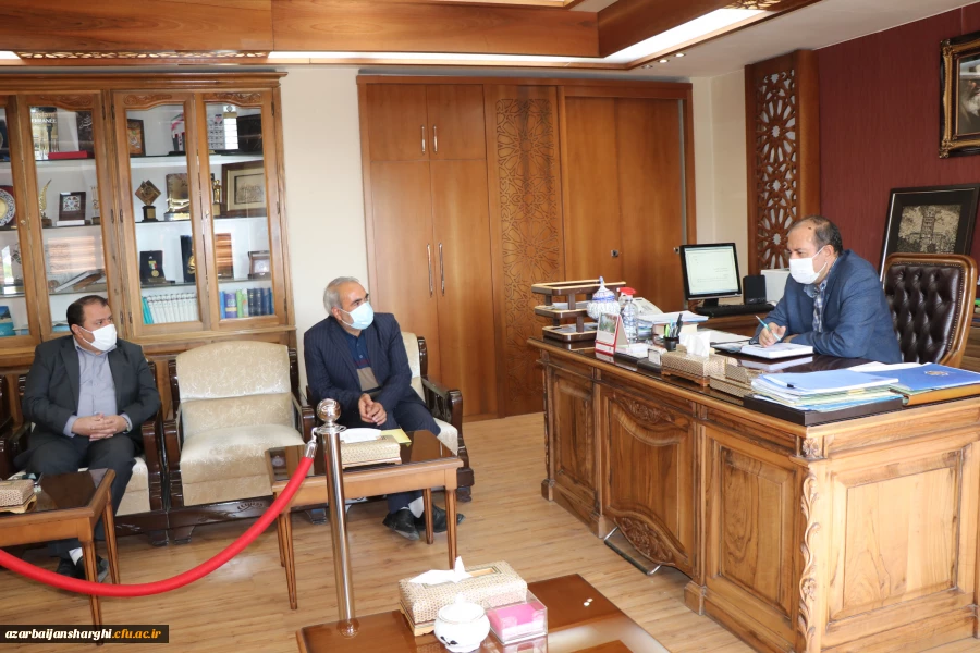 دیدار مدیر و معاون هماهنگی دانشگاه فرهنگیان استان با رییس دانشگاه تبریز 2