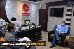 دیدار مدیر مرکز نوآوری و کارآفرینی دانشگاه فرهنگیان استان با مدیر پارک علم و فناوری استان 2