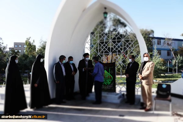 آئین غبار روبی و عطر افشانی مزار شهید گمنام پردیس فاطمه الزهرا(س) برگزارشد 2