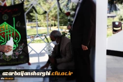 آئین غبار روبی و عطر افشانی مزار شهید گمنام پردیس فاطمه الزهرا(س) برگزارشد 2