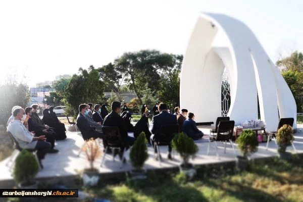 آئین غبار روبی و عطر افشانی مزار شهید گمنام پردیس فاطمه الزهرا(س) برگزارشد 2