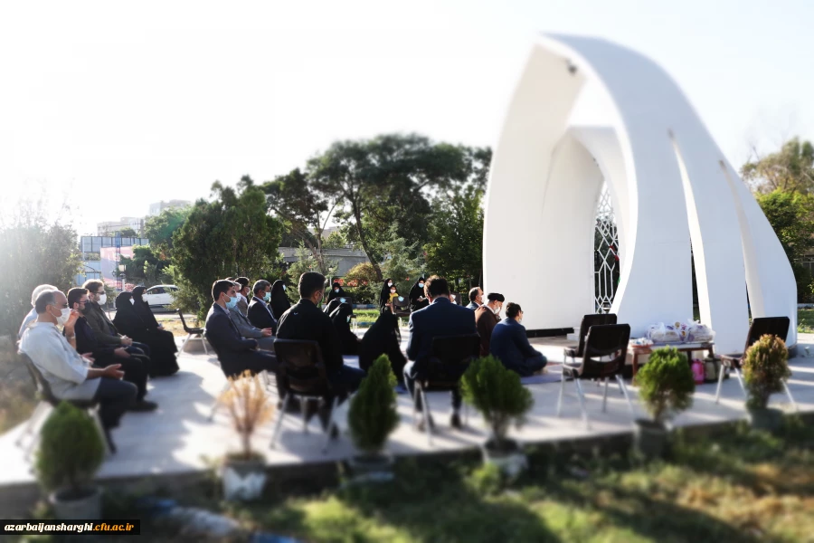 آئین غبار روبی و عطر افشانی مزار شهید گمنام پردیس فاطمه الزهرا(س) برگزارشد 2