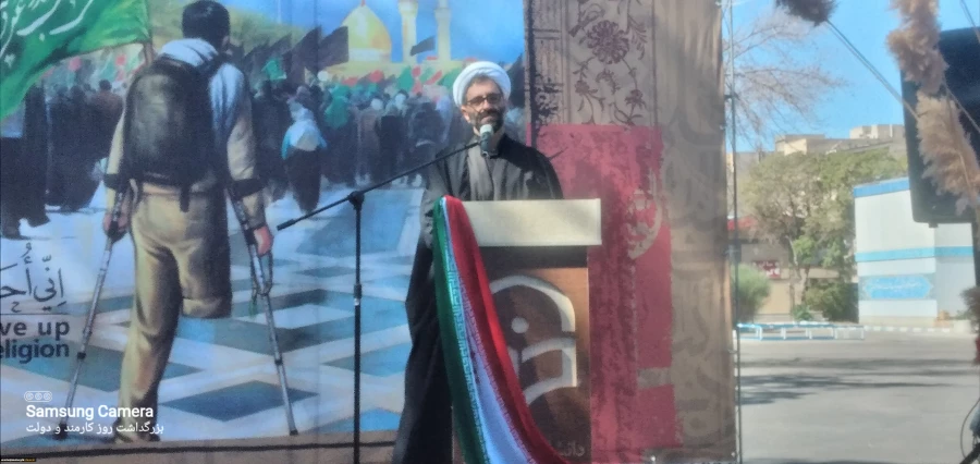 مراسم اربعین حسینی و هفته دفاع مقدس درپردیس فاطمه الزهرا سلام الله علیها دانشگاه فرهنگیان آذربایجان شرقی برگزار شد .    5