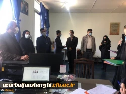 بازدید هیات رئیسه دانشگاه از مراحل ثبت نام دانشجویان جدیدالورود سال 1400 و فضاها
 
در تاریخ 14 مهر 1400 انجام شد:
بازدید مدیر امور پردیس های استان آذربایجان شرقی از مراحل ثبت نام دانشجویان جدیدالورود سال 1400

به گزارش روابط عمومی پردیس، ظهر روز چهارشنبه 