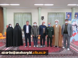 دیدار رئیس دانشگاه آذربایجانشرقی بهمراه مسئولین و روسای پردیس ها با سردار عباسقلی زاده فرمانده سپاه عاشورای استان آذربایجانشرقی 2