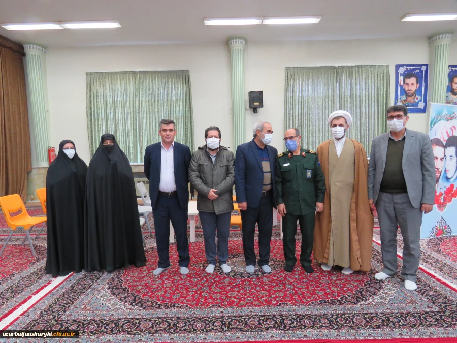 دیدار رئیس دانشگاه آذربایجانشرقی بهمراه مسئولین و روسای پردیس ها با سردار عباسقلی زاده فرمانده سپاه عاشورای استان آذربایجانشرقی 2