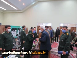 دیدار رئیس دانشگاه آذربایجانشرقی بهمراه مسئولین و روسای پردیس ها با سردار عباسقلی زاده فرمانده سپاه عاشورای استان آذربایجانشرقی 3