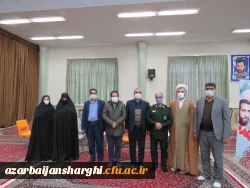 دیدار رئیس دانشگاه آذربایجانشرقی بهمراه مسئولین و روسای پردیس ها با سردار عباسقلی زاده فرمانده سپاه عاشورای استان آذربایجانشرقی 4