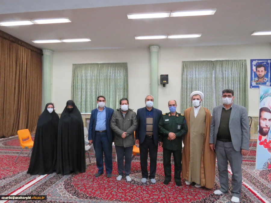 دیدار رئیس دانشگاه آذربایجانشرقی بهمراه مسئولین و روسای پردیس ها با سردار عباسقلی زاده فرمانده سپاه عاشورای استان آذربایجانشرقی 4