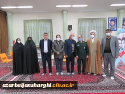 دیدار رئیس دانشگاه استان آذربایجانشرقی بهمراه مسئولین و روسای پردیس ها با سردار عباسقلی زاده فرمانده سپاه عاشورای استان آذربایجانشرقی 6