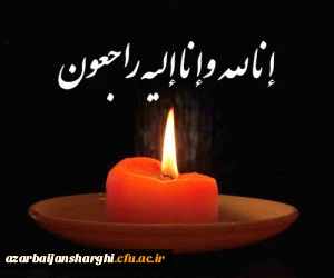 عرض تسلیت به دکتر ملخاصی در غم از دست دادن همسر گرامیشان