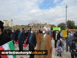 حضور پرشور خانواده بزرگ دانشگاه فرهنگیان آذربایجانشرقی در در مراسم یوم الله 13 آبان 22