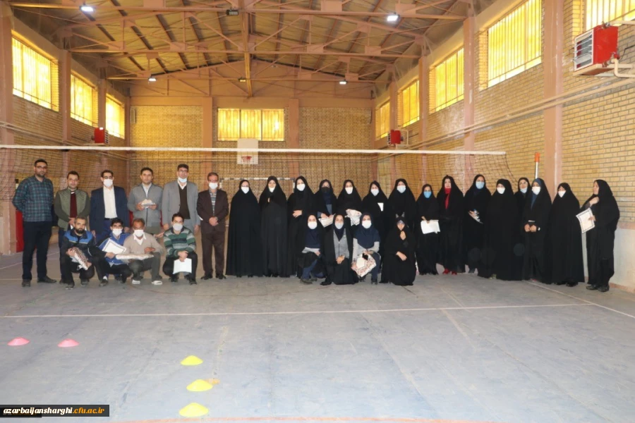 به مناسبت هفته تربیت بدنی مسابقات ورزشی اساتید و کارکنان پردیس های علامه امینی و فاطمه الزهرا(س) دانشگاه فرهنگیان آذربایجان شرقی  2