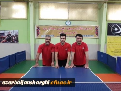 کسب مقام قهرمانی همکار عزیزمان آقای رضا سلطانی در مسابقات تنیس روی میز کارکنان دستگاههای اجرایی استان 3