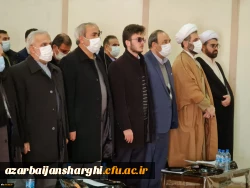 اولین سالگرد تدفین شهید گمنام دانشگاه فرهنگیان استان آذربایجان شرقی برگزار شد. 11