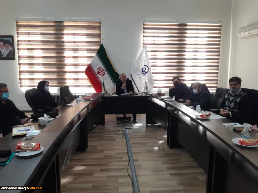 جلسه شورای نظارت، ارزیابی و تضمین کیفیت  برای از سرگیری آموزش های حضوری در دانشگاه فرهنگیان آذربایجان شرقی 2