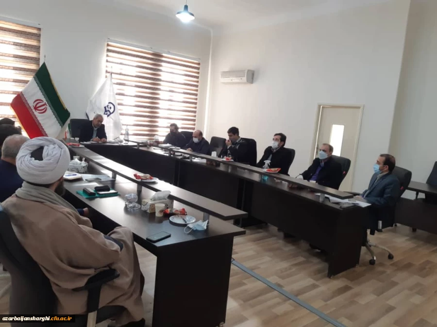 جلسه شورای نظارت، ارزیابی و تضمین کیفیت  برای از سرگیری آموزش های حضوری در دانشگاه فرهنگیان آذربایجان شرقی 2