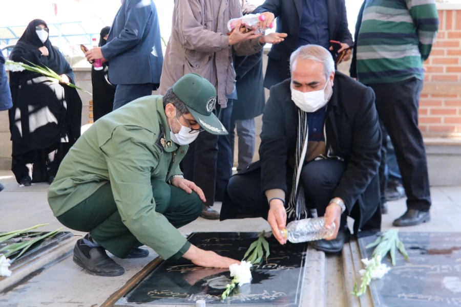 تجدید میثاق خانواده بزرگ دانشگاه فرهنگیان آذربایجانشرقی با آرمانهای شهداوامام شهیدان 8