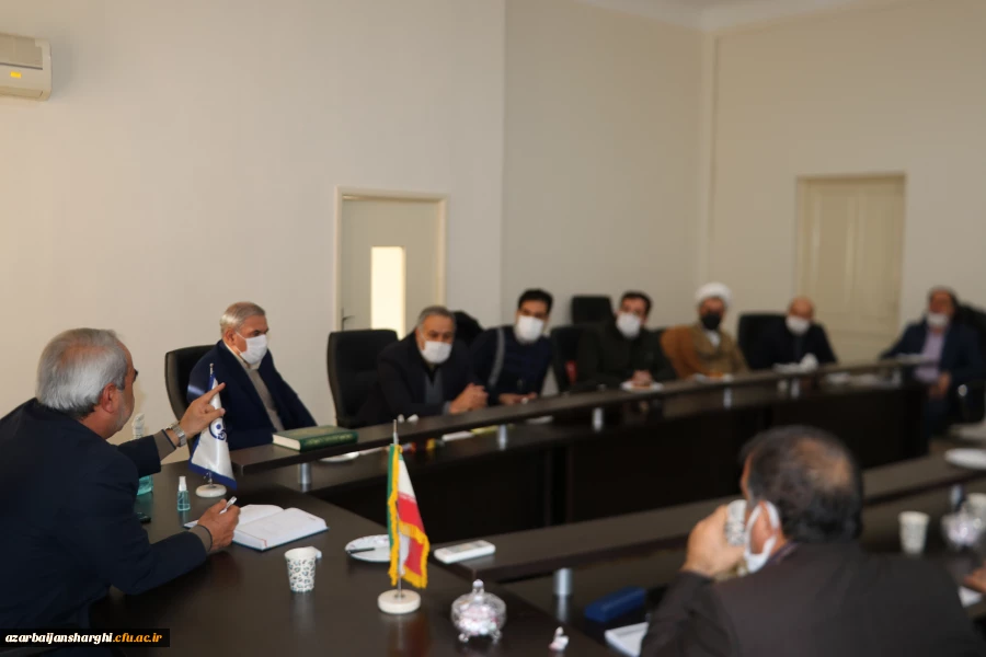  جلسه شورای از سرگیری آموزش حضوری دانشجو معلمان دانشگاه فرهنگیان آذربایجان شرقی برگزار شد. 8