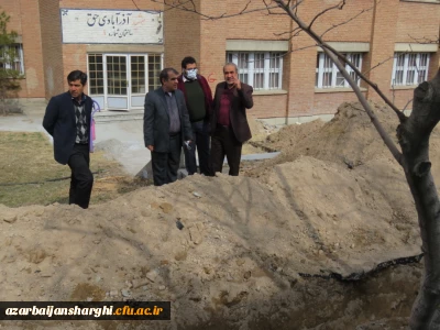 بازدید مدیریت استانی دانشگاه فرهنگیان از طرحهای عمرانی پردیس علامه امینی تبریز 