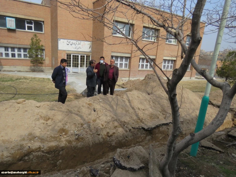 بازدید مدیریت استانی دانشگاه فرهنگیان از طرحهای عمرانی پردیس علامه امینی تبریز  2