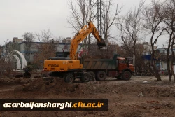شروع عملیات خاکبرداری از پروژه ساختمان آموزشی پردیس فاطمه الزهرا (س) دانشگاه فرهنگیان آذربایجان شرقی 2