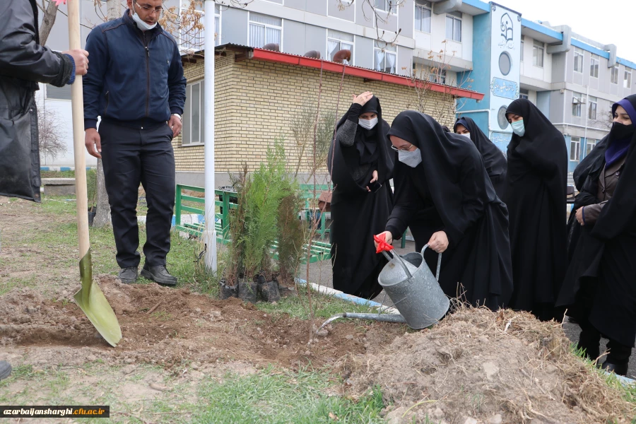 غرس نهال  ایثار  در دانشگاه فرهنگیان آذربایجانشرقی  5