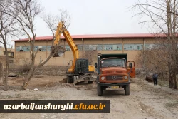 شروع عملیات خاکبرداری از پروژه ساختمان آموزشی پردیس فاطمه الزهرا (س) دانشگاه فرهنگیان آذربایجان شرقی 2