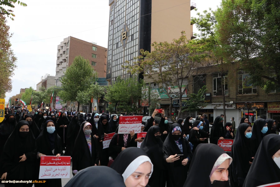 حضور مدیریت ، اساتید ، کارکنان و دانشجومعلمان دانشگاه فرهنگیان در راهپیمایی روز قدس 3