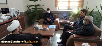 با حضور مدیرکل نظارت و ارزیابی سازمان مرکزی در دانشگاه فرهنگیان استان آذربایجان شرقی برگزار شد:

دیدار مدیریت دانشگاه فرهنگیان استان آذربایجان شرقی با معاون سیاسی و امنیتی استانداری استان