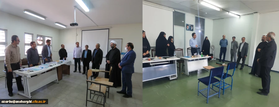 بازدید هیات رییسه دانشگاه فرهنگیان آذربایجان شرقی از روند برگزاری مصاحبه معرفی شدگان چند برابر ظرفیت پردیس های استان 2