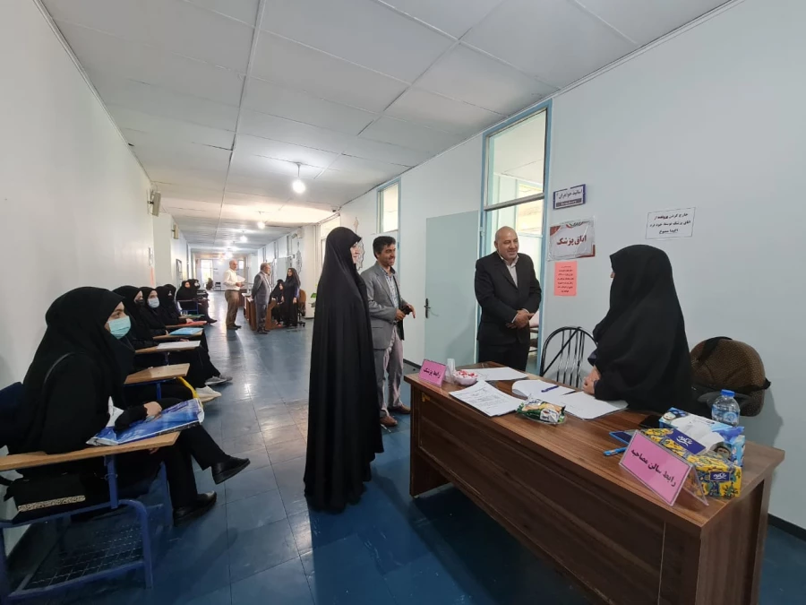 بازدید آقای علی زمانی و عباس بروغنی از روند برگزاری مصاحبه معرفی شدگان چند برابر ظرفیت پردیس های استان آذربایجان شرقی 4