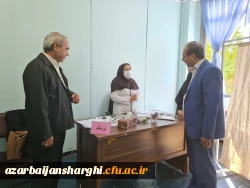 بازدید آقای علی زمانی و عباس بروغنی از روند برگزاری مصاحبه معرفی شدگان چند برابر ظرفیت پردیس های استان آذربایجان شرقی 5
