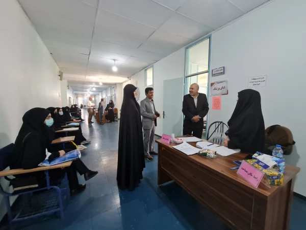 بازدید آقای علی زمانی و عباس بروغنی از روند برگزاری مصاحبه معرفی شدگان چند برابر ظرفیت پردیس های استان آذربایجان شرقی 6