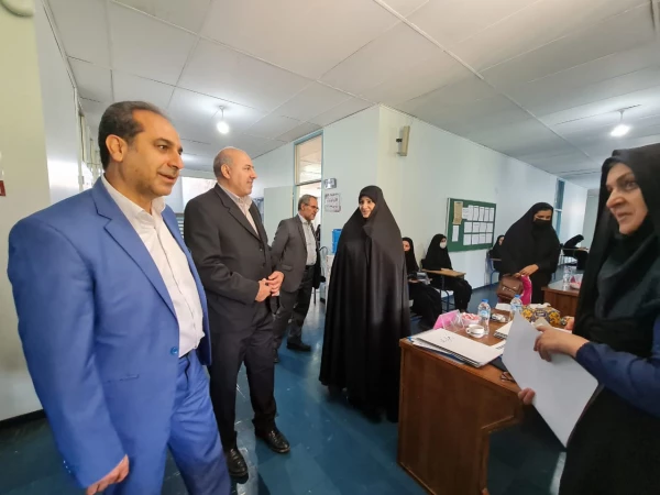 بازدید آقای علی زمانی و عباس بروغنی از روند برگزاری مصاحبه معرفی شدگان چند برابر ظرفیت پردیس های استان آذربایجان شرقی 7