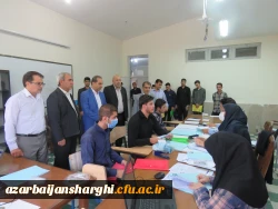 بازدید آقای علی زمانی و عباس بروغنی از روند برگزاری مصاحبه معرفی شدگان چند برابر ظرفیت پردیس های استان آذربایجان شرقی 12