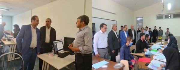 بازدید آقای علی زمانی و عباس بروغنی از روند برگزاری مصاحبه معرفی شدگان چند برابر ظرفیت پردیس های استان آذربایجان شرقی 15