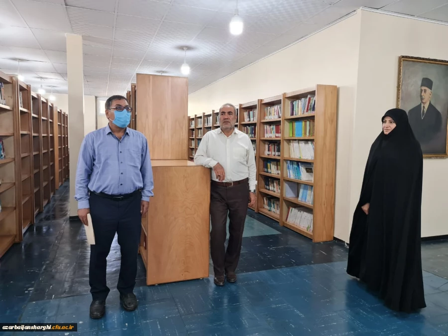 بازدید دکتر انصاری راد از آماده سازی پردیس فاطمه الزهرا تبریز برای آغاز آموزش حضوری دانشجویان در نیمسال تحصیلی جدید 1401 4