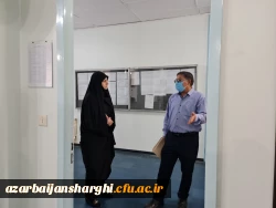 بازدید دکتر انصاری راد از آماده سازی پردیس فاطمه الزهرا تبریز برای آغاز آموزش حضوری دانشجویان در نیمسال تحصیلی جدید 1401 8