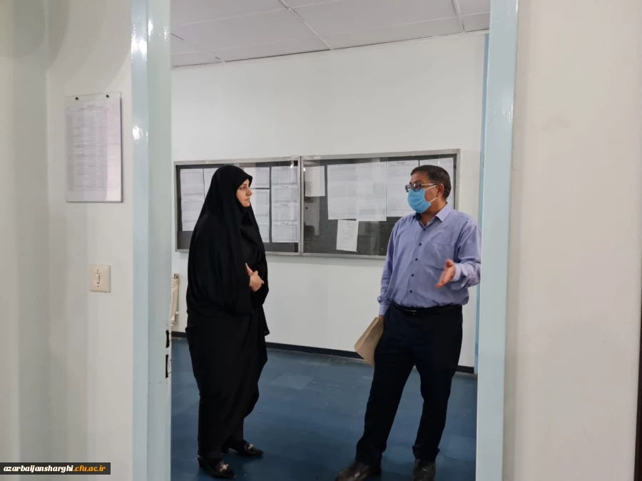 بازدید دکتر انصاری راد از آماده سازی پردیس فاطمه الزهرا تبریز برای آغاز آموزش حضوری دانشجویان در نیمسال تحصیلی جدید 1401 8