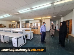 بازدید دکتر انصاری راد از آماده سازی پردیس فاطمه الزهرا تبریز برای آغاز آموزش حضوری دانشجویان در نیمسال تحصیلی جدید 1401 9