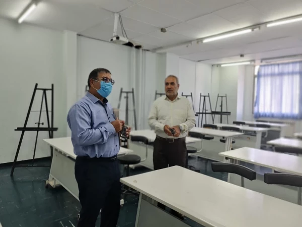 بازدید دکتر انصاری راد از آماده سازی پردیس فاطمه الزهرا تبریز برای آغاز آموزش حضوری دانشجویان در نیمسال تحصیلی جدید 1401 10