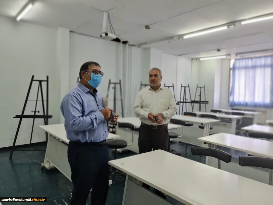 بازدید دکتر انصاری راد از آماده سازی پردیس فاطمه الزهرا تبریز برای آغاز آموزش حضوری دانشجویان در نیمسال تحصیلی جدید 1401 10