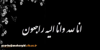 پیام تسلیت درگذشت پدر محترم استاد گرامی جناب آقای دکتر ابراهیمی اورنگ
