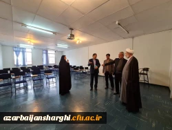 بازدید حجت الاسلام و المسلمین تقوی و دکتر علی خاکی از پردیس فاطمه الزهرا(س) تبریز
 7