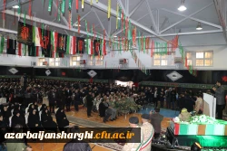 تدفین شهید گمنام هشت سال دفاع مقدس در پردیس علامه امینی دانشگاه فرهنگیان استان آذربایجان شرقی 4