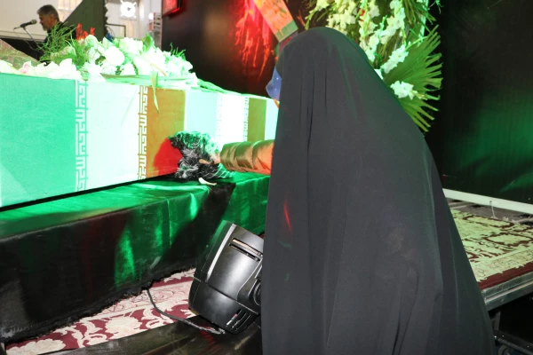 تدفین شهید گمنام هشت سال دفاع مقدس در پردیس علامه امینی دانشگاه فرهنگیان استان آذربایجان شرقی 8