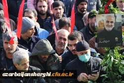 تدفین شهید گمنام هشت سال دفاع مقدس دردانشگاه فرهنگیان استان آذربایجان شرقی 2