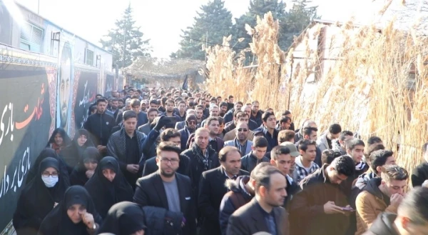 تدفین شهید گمنام هشت سال دفاع مقدس دردانشگاه فرهنگیان استان آذربایجان شرقی 11